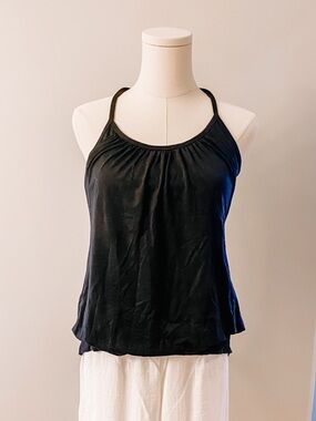 lululemon athletica Black Gathered Halter Camisole